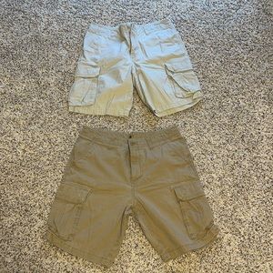 (2) Old Navy Cargo Shorts. 36W. Both pairs sell for price listed. Package deal